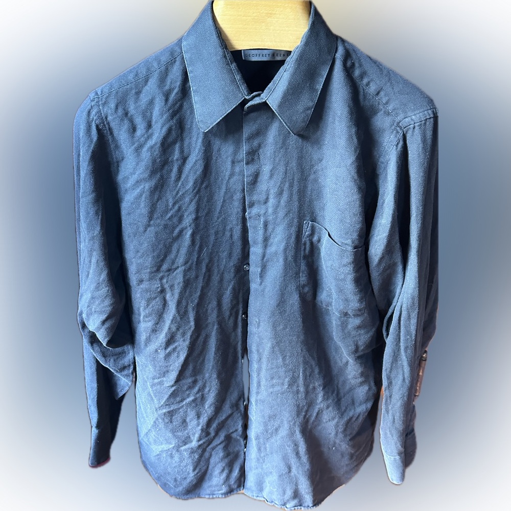 Geoffrey Beene Men's Black Shirt 16 34/35